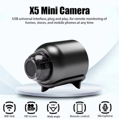 1080P HD X5 Mini WiFi Camera Included Sound Detector for Home Office 140 Degrees Micro Baby